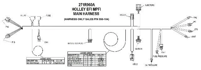 Universal MPFI Main Harness - 558-104